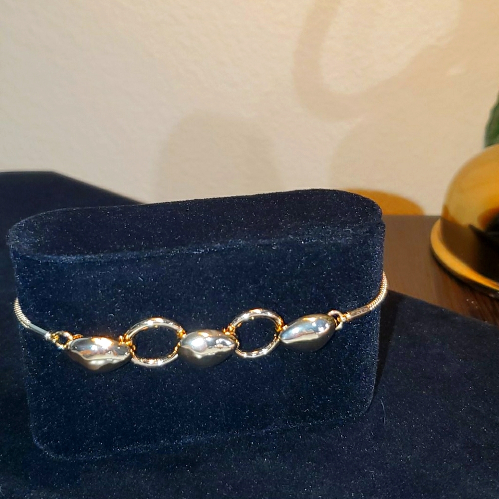 🔥 NWT Nugget Gold Bolo Bracelet